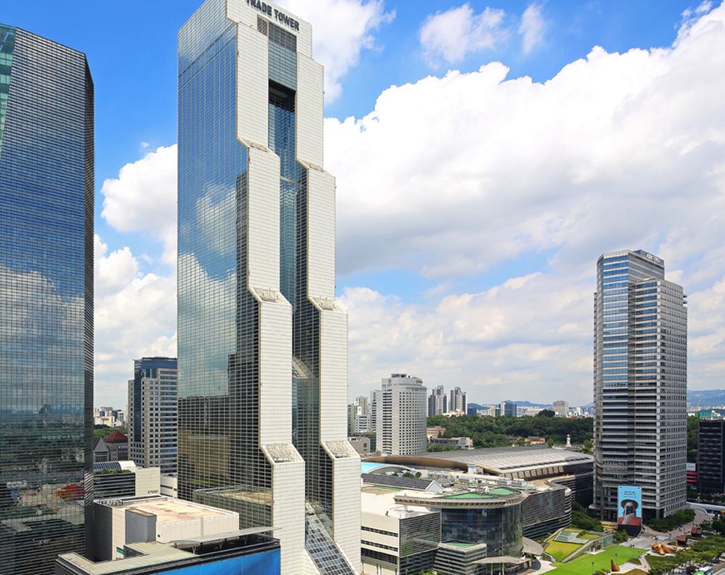 Trade Tower and the COEX complex in Samsung-dong, Gangnam-gu, Seoul